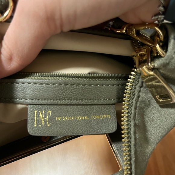INC International Concepts olive green shoulder bag - Picture 3 of 3